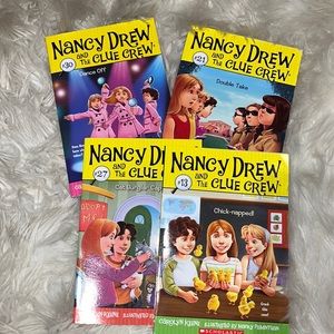 Nancy Drew and the Clue Crew Books #13, 21, 27, and 30